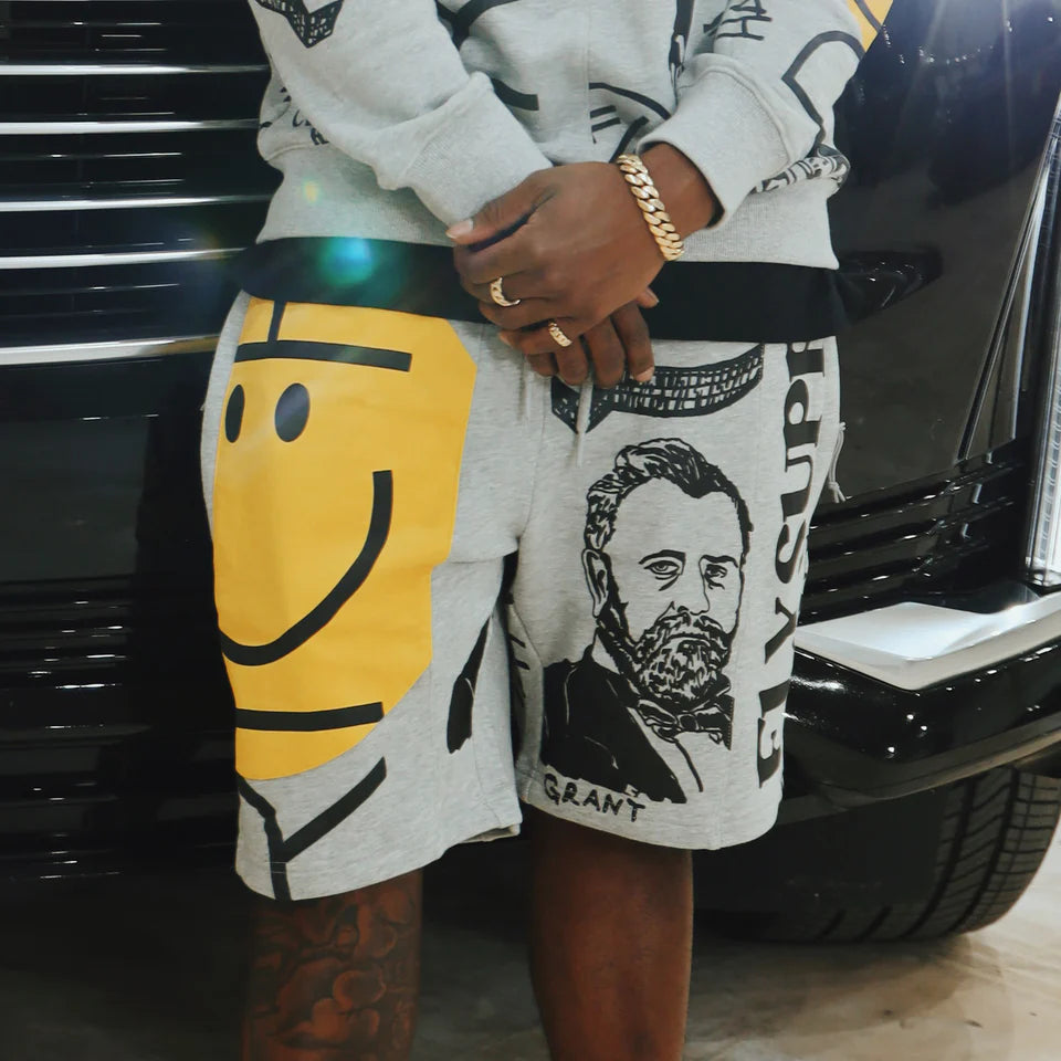 Fly Supply {NEW RICH SWEATSHORTS} (HEATHER GREY)