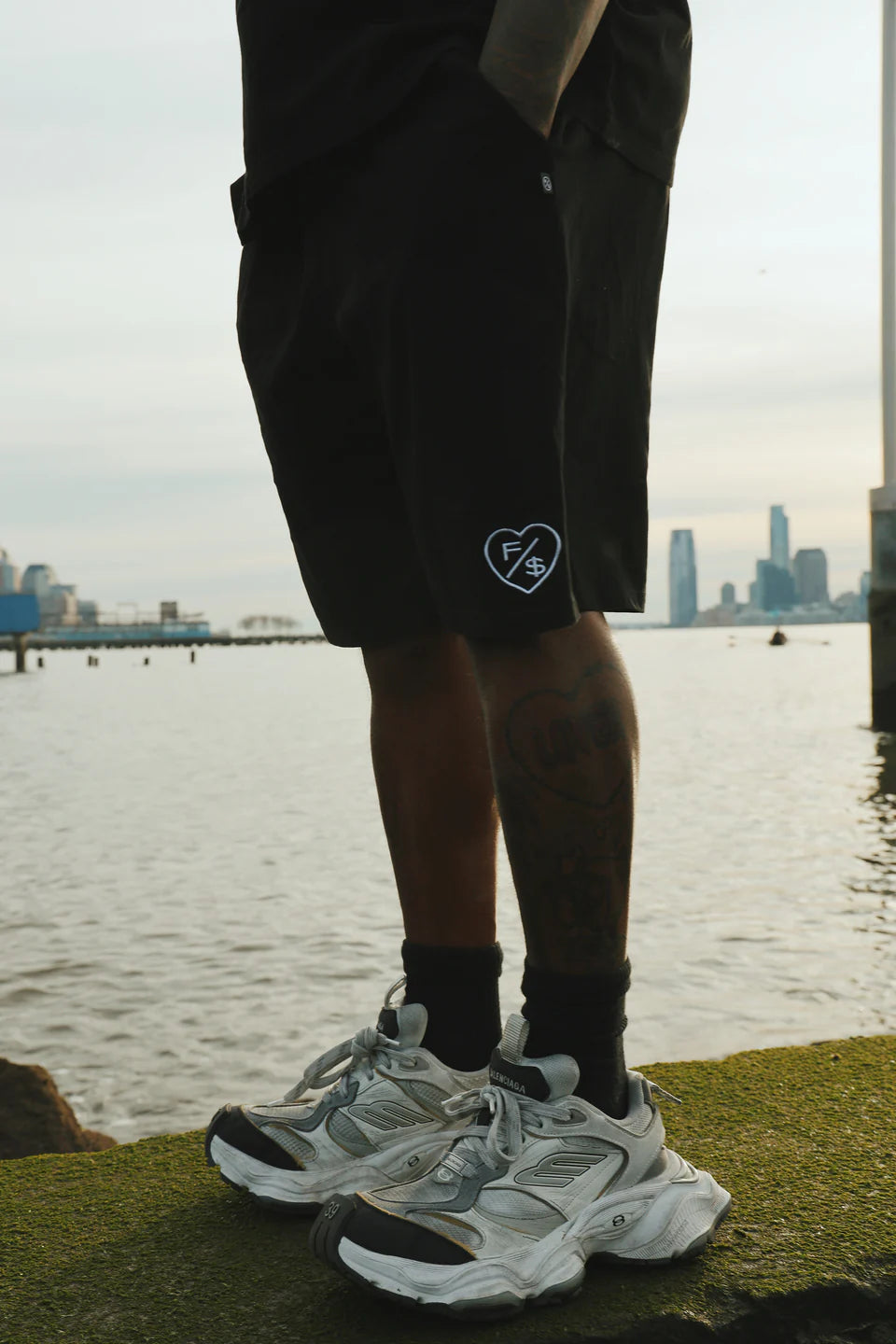 Fly Supply {LOVE WHO LOVES YOU} (BLACK - SHORTS)