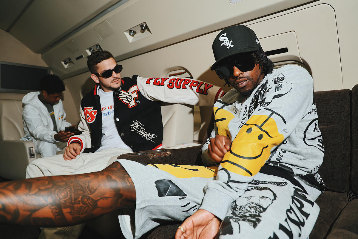 Fly Supply {New Rich Crewneck Sweater} (Heather Grey)