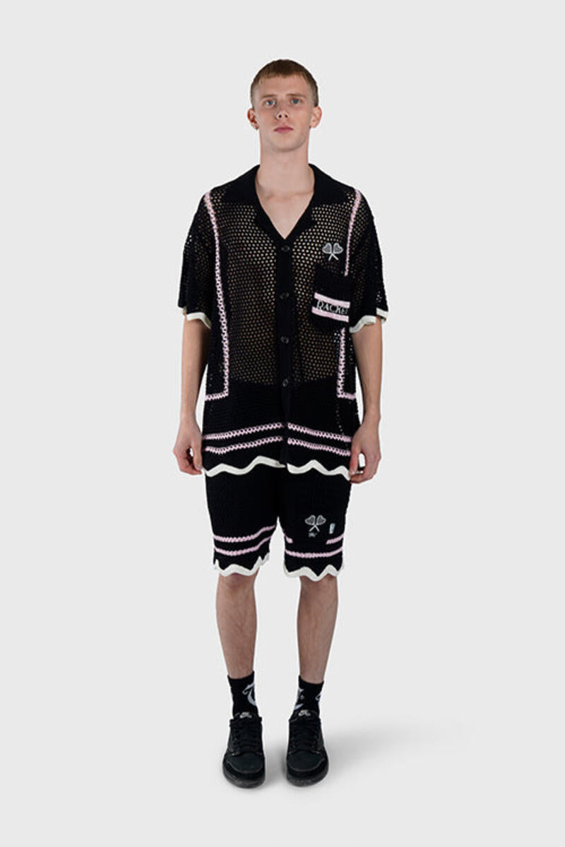 THC {Racket Club Crochet Knit Shorts}