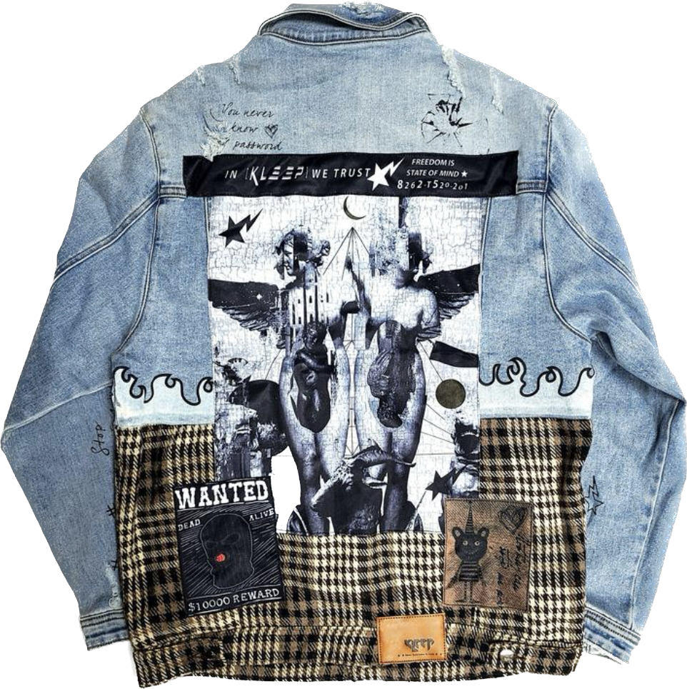 Love To Kleep (Crimson Premium Washed Denim Jacket)