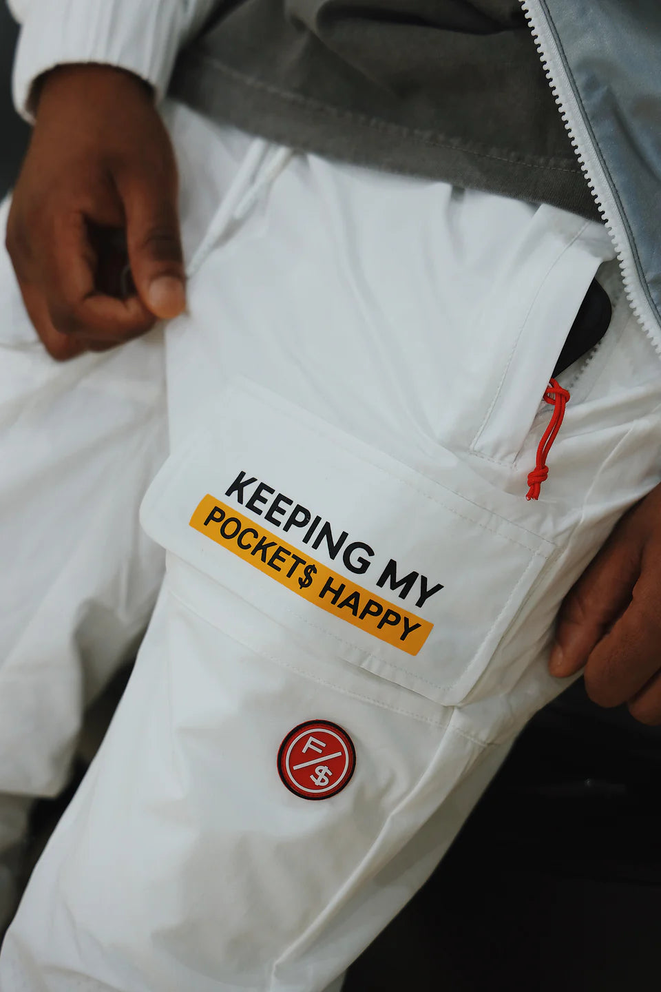 Fly Supply {HAPPY POCKETS JOGGER} (WHITE)