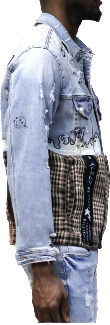 Love To Kleep (Crimson Premium Washed Denim Jacket)