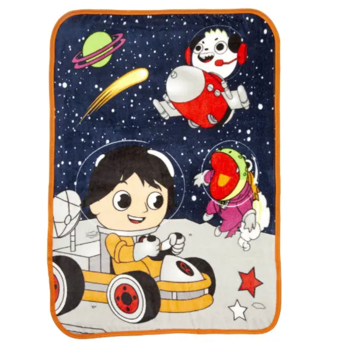 Ryans World Kids Silky Soft Throw Blanket 40 X 50 Inches Galaxy Explorer NEW