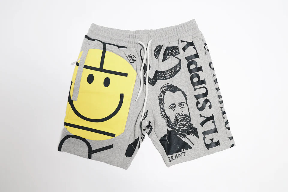 Fly Supply {NEW RICH SWEATSHORTS} (HEATHER GREY)