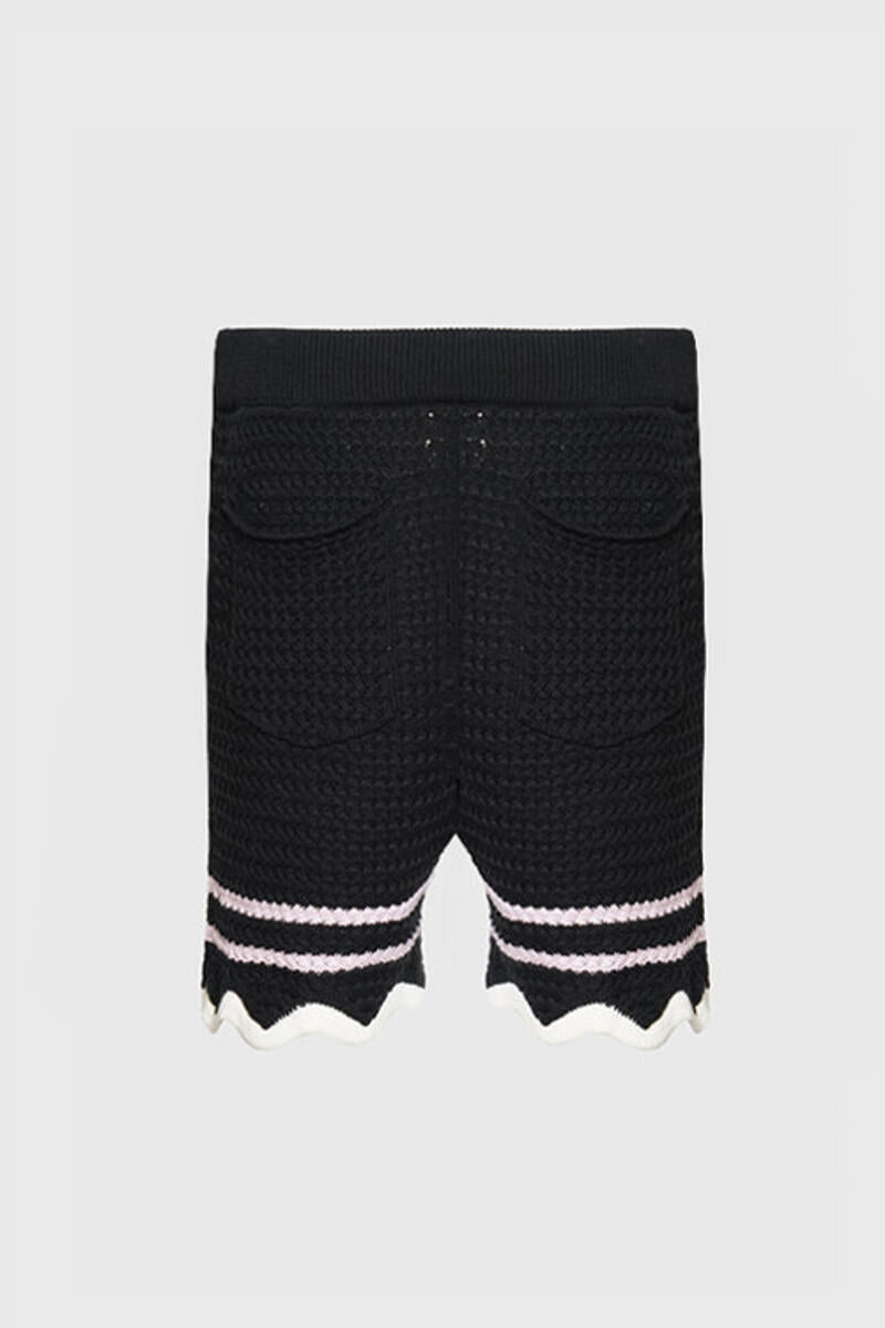 THC {Racket Club Crochet Knit Shorts}