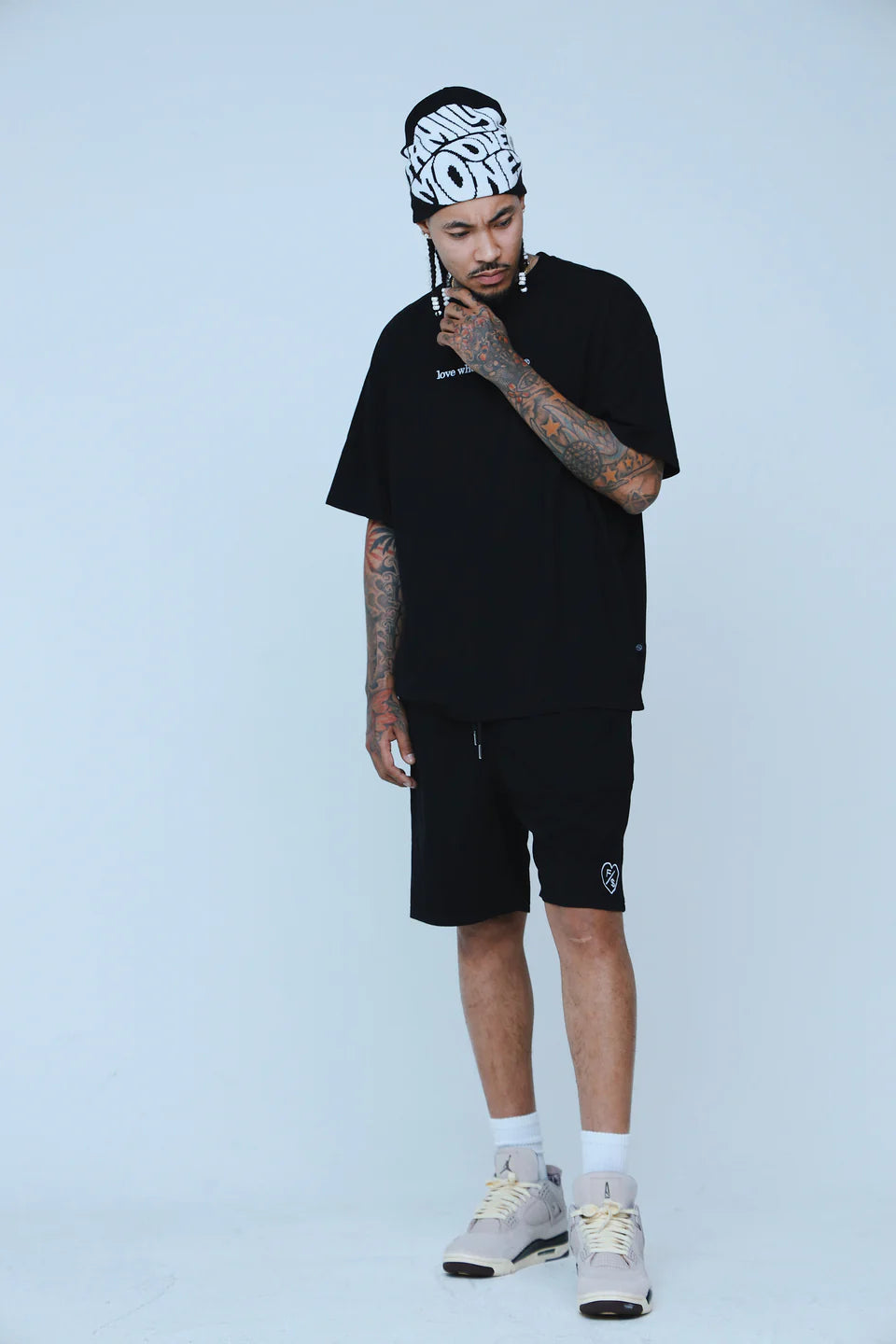 Fly Supply {LOVE WHO LOVES YOU} (BLACK - SHORTS)