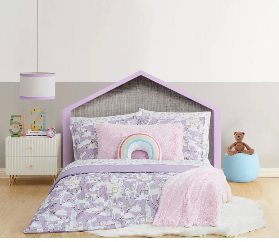 Mason & Mollie Unicorn Bed in a Bag (7 Piece Unicorn Bedding Set Full Size)