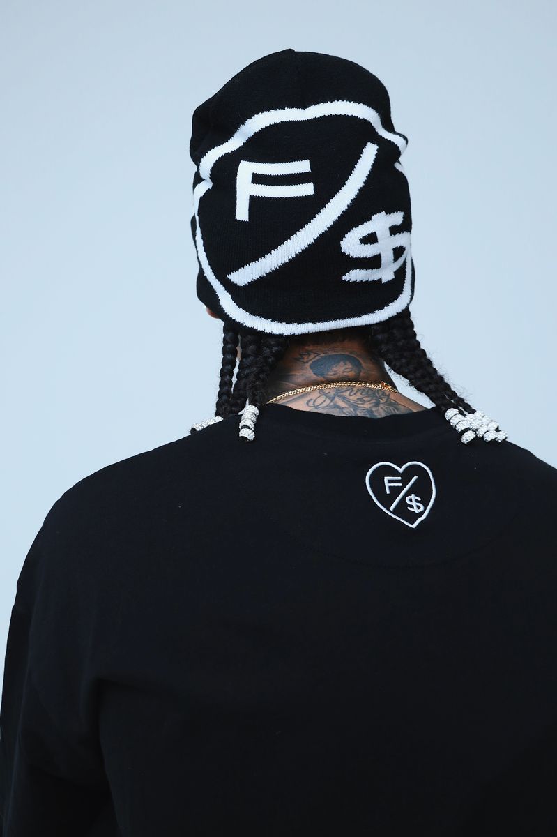 Fly Supply {LOVE WHO LOVES YOU} (BLACK - OVERSIZE SHIRT)