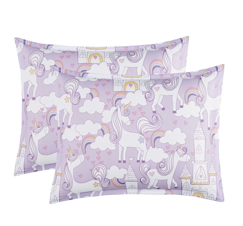 Mason & Mollie Unicorn Bed in a Bag (7 Piece Unicorn Bedding Set Full Size)