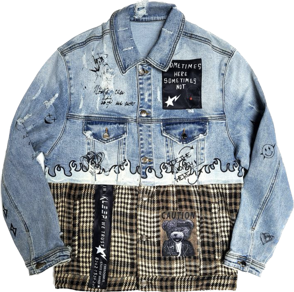Love To Kleep (Crimson Premium Washed Denim Jacket)