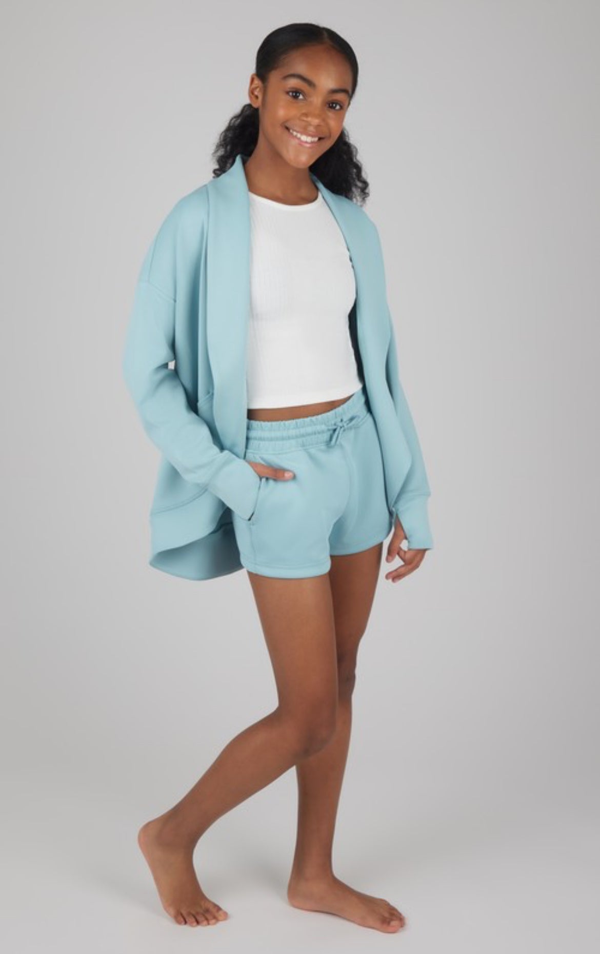 Yogalicious (Kids’ Scuba Cardigan, Tank & Shorts)