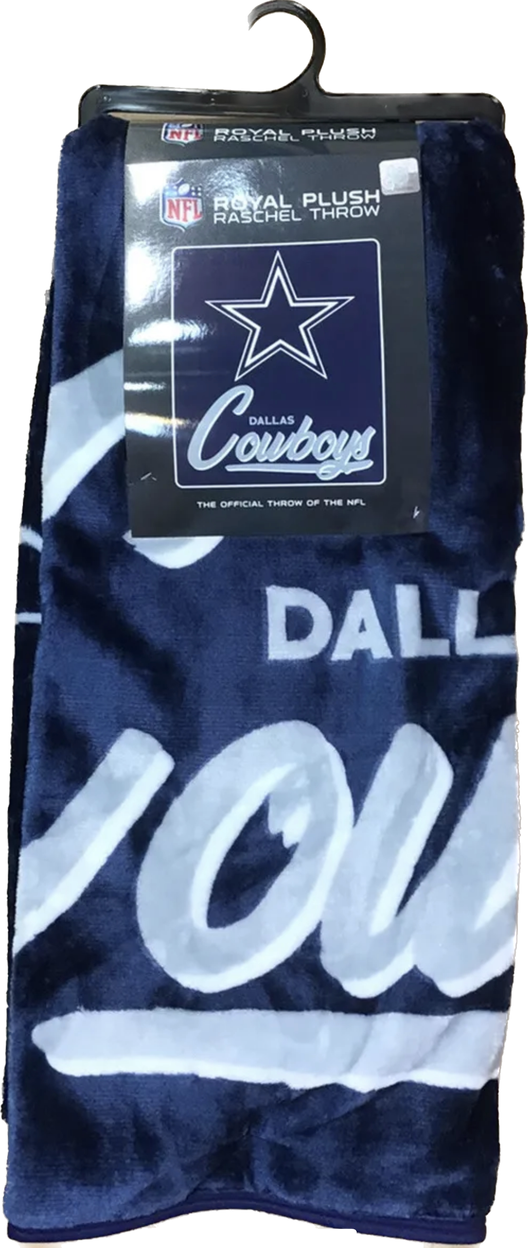 NFL DALLAS COWBOYS Royal Plush Raschel Throw