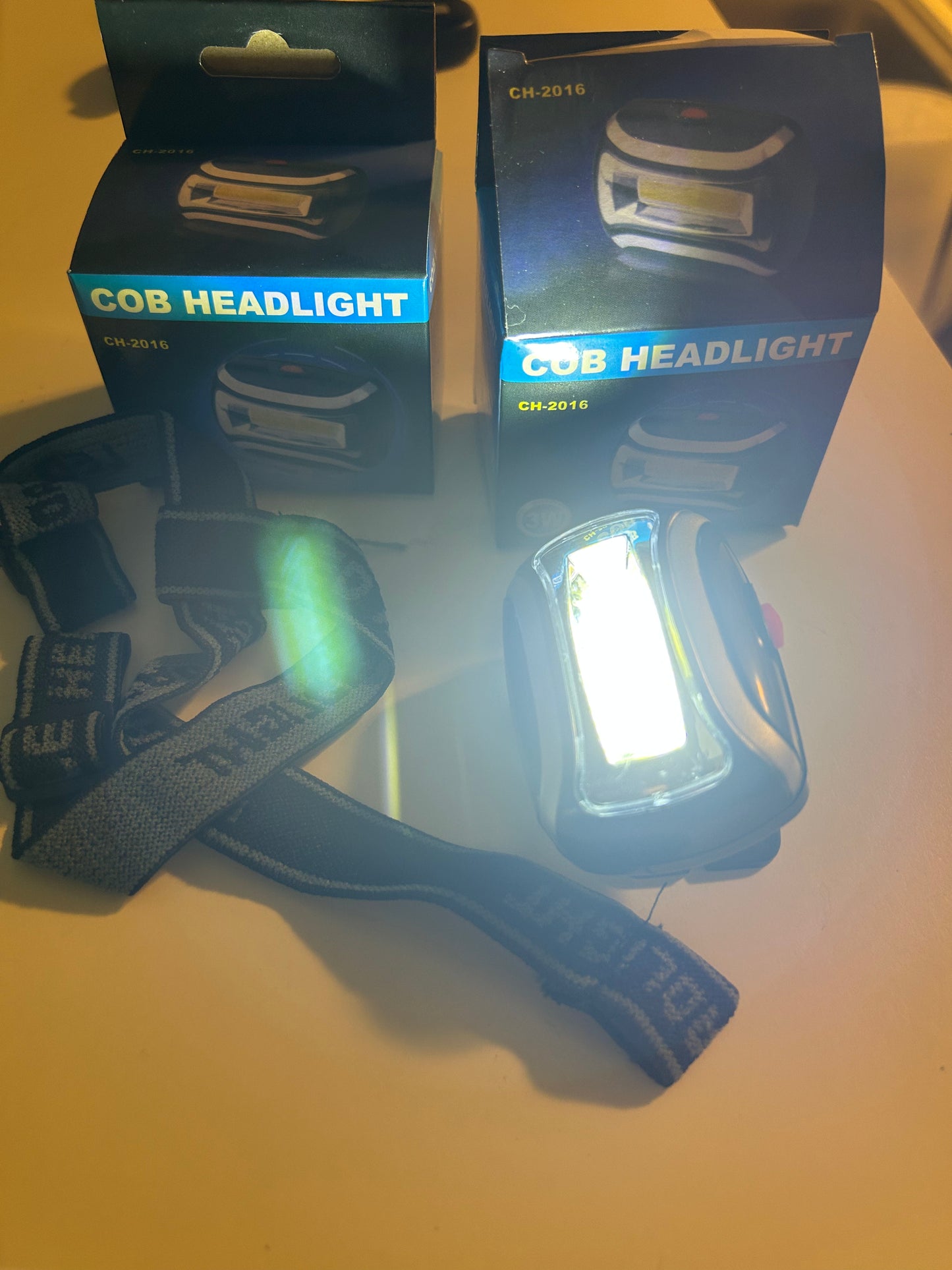 COB Headlight ch-2016 (Headlamp, Heahlight LED Zoom 3 Mode Outdoor Fishing, Camping, Hunting, Hiking, and Nighttime Biking)