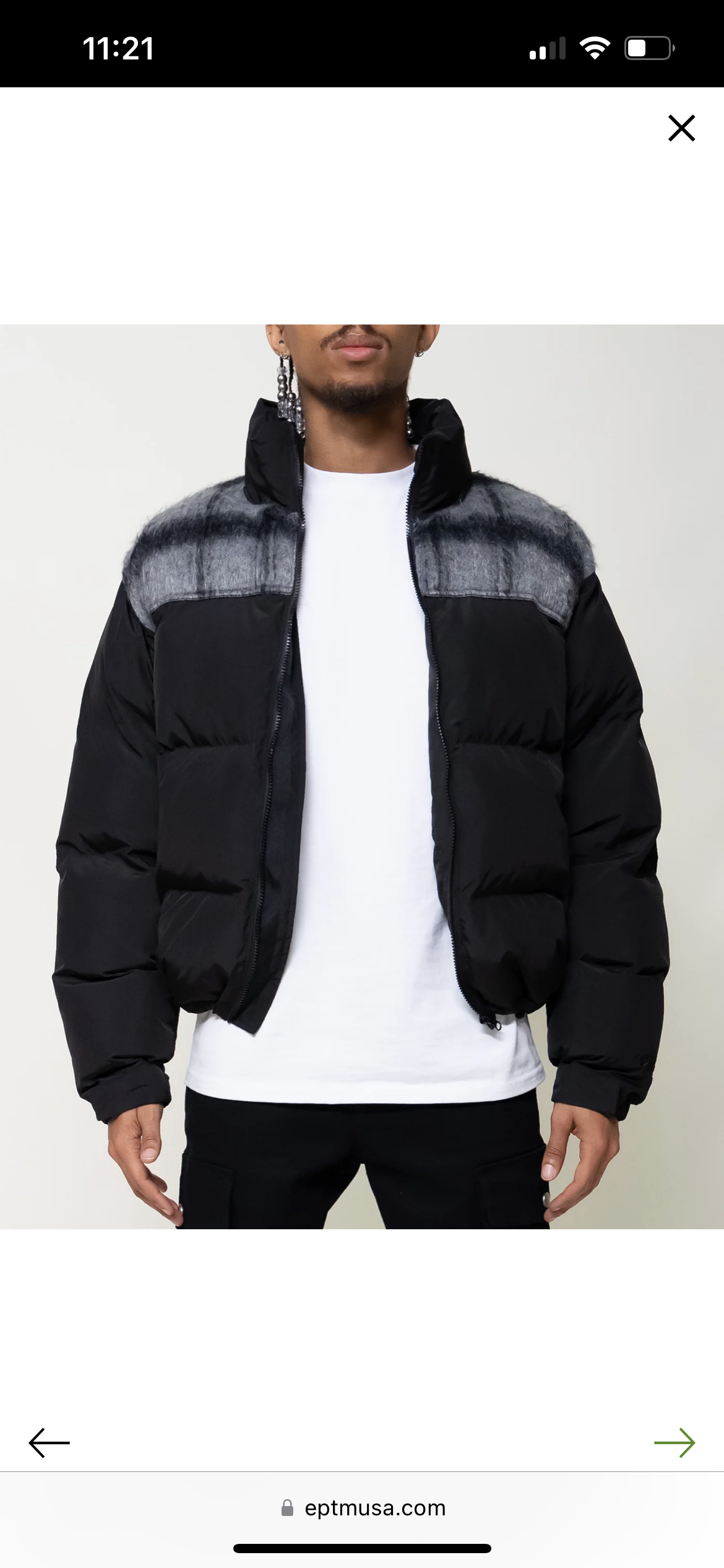 EPTM (OXFORD PUFFER JACKET-BLACK)