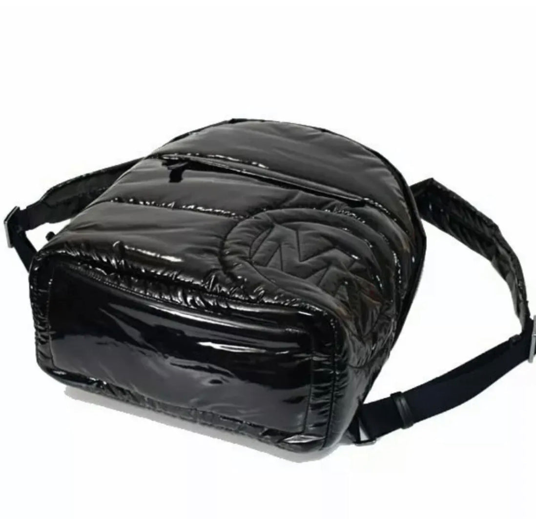 Michael Kors (Rae Medium Quilted Shiny Nylon Backpack Bag)