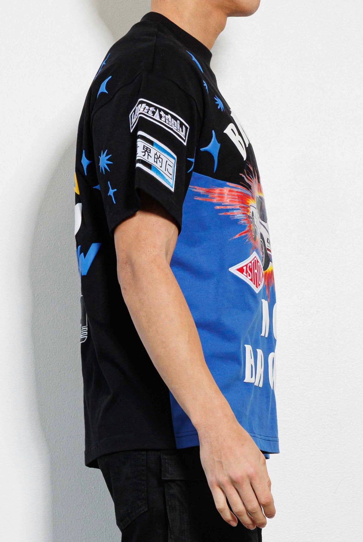 First Row (racing multi patched graphic tee)