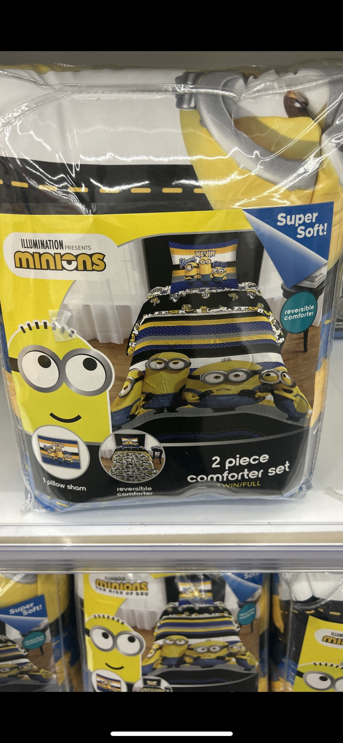 Minions 2 piece comforter set