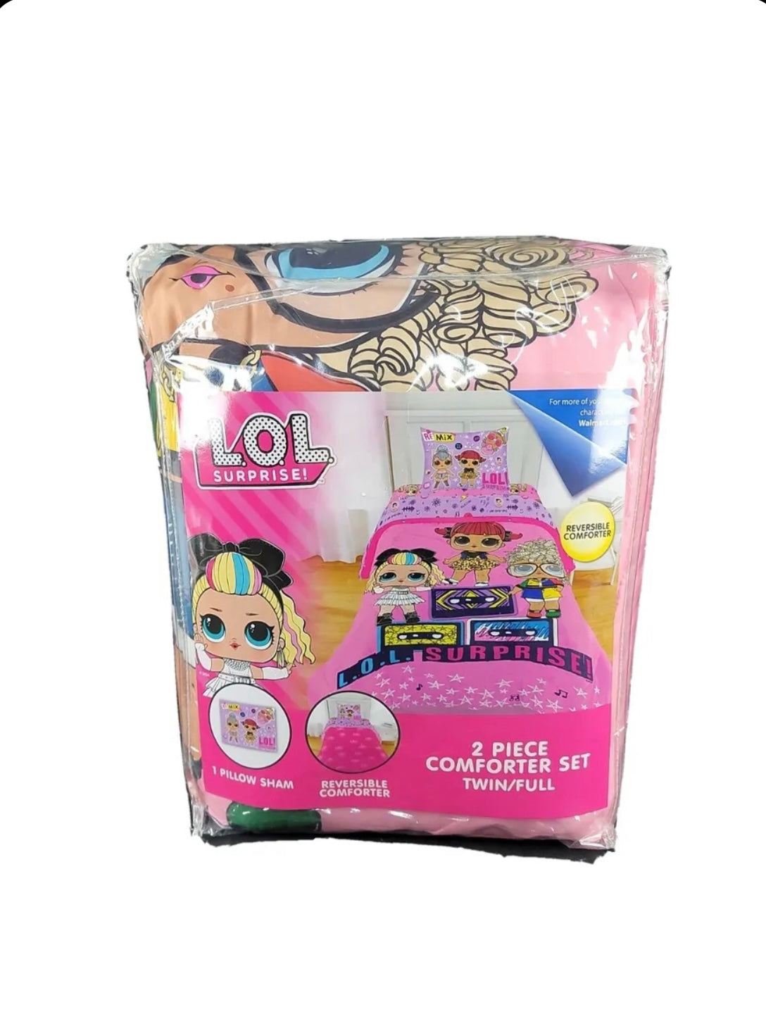 LOL Surprise! Remix Kids Microfiber Bedding Reversible Comforter Twin/Full Set