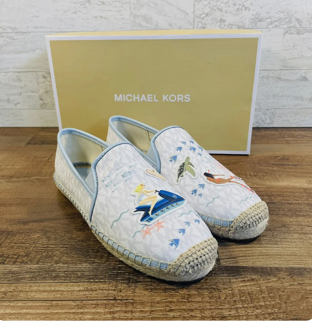 Michael Kors (Hastings Espadrille Flats Slip on Beach MK’s)sz 9.5M