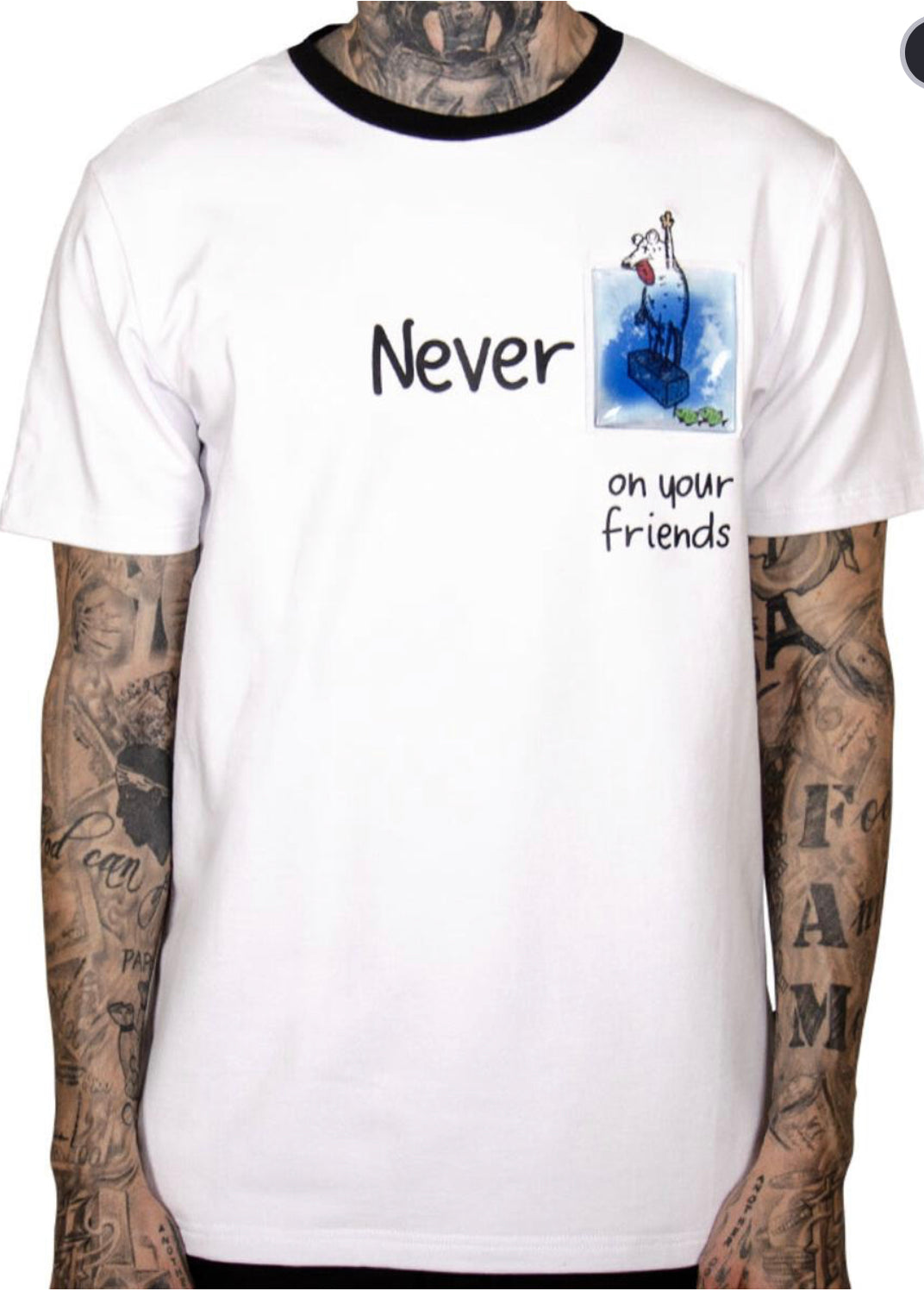 The Hideout Clothing ( Never Rat Swim With The Fishes Pocket Tee)