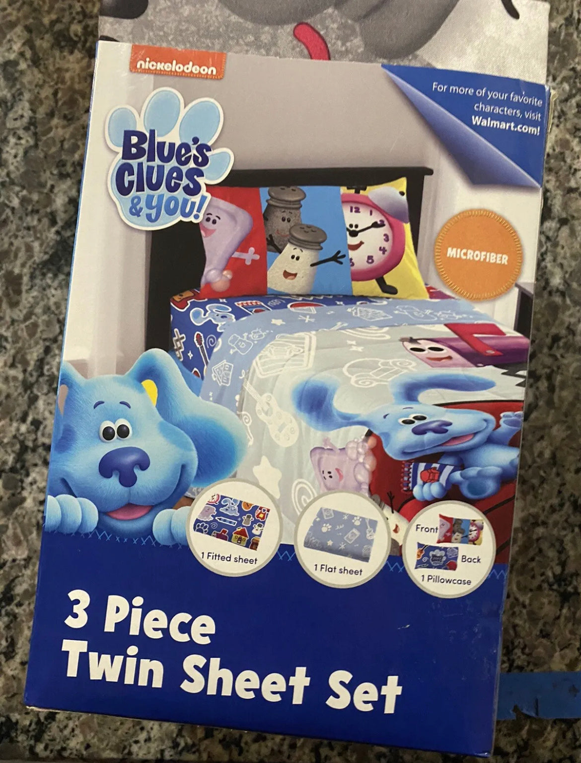 Nickelodeon Blue's Clues & You Kids Twin Sheet Set 3 Piece Set