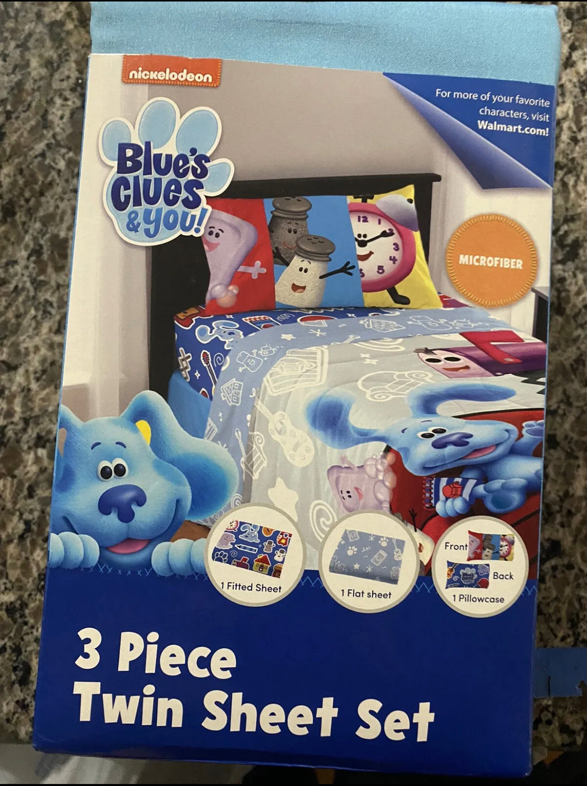 Nickelodeon Blue's Clues & You Kids Twin Sheet Set 3 Piece Set