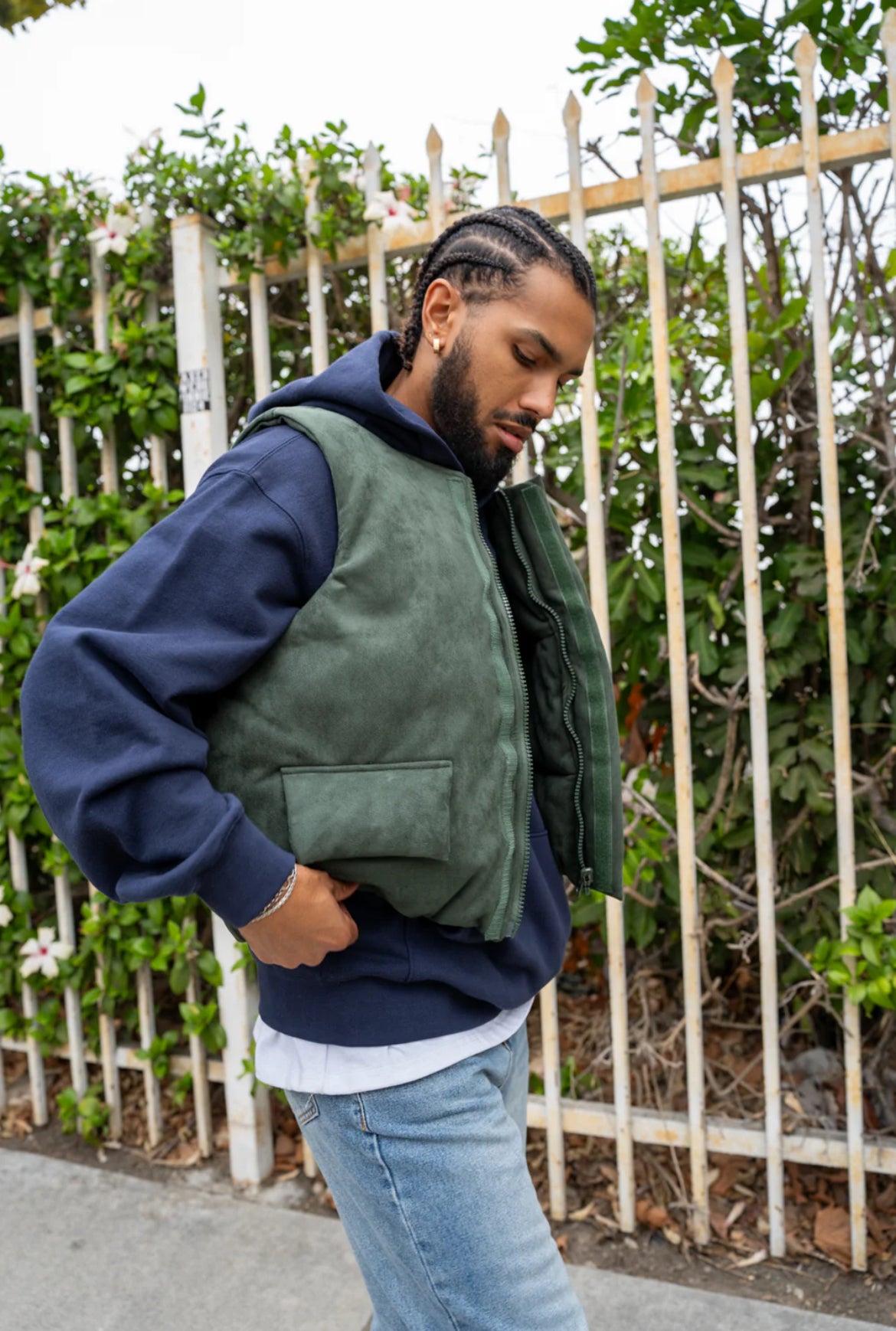 EPTM (SUEDE BUBBLE VEST) [HUNTER GREEN]