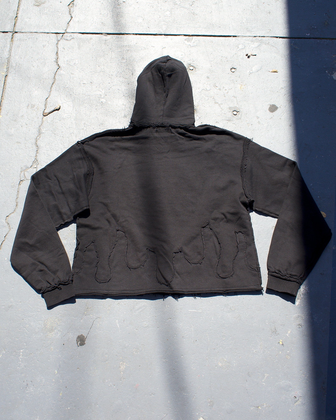 First Row {Wake Up And Be Fierce Stud Crop Hoodie}