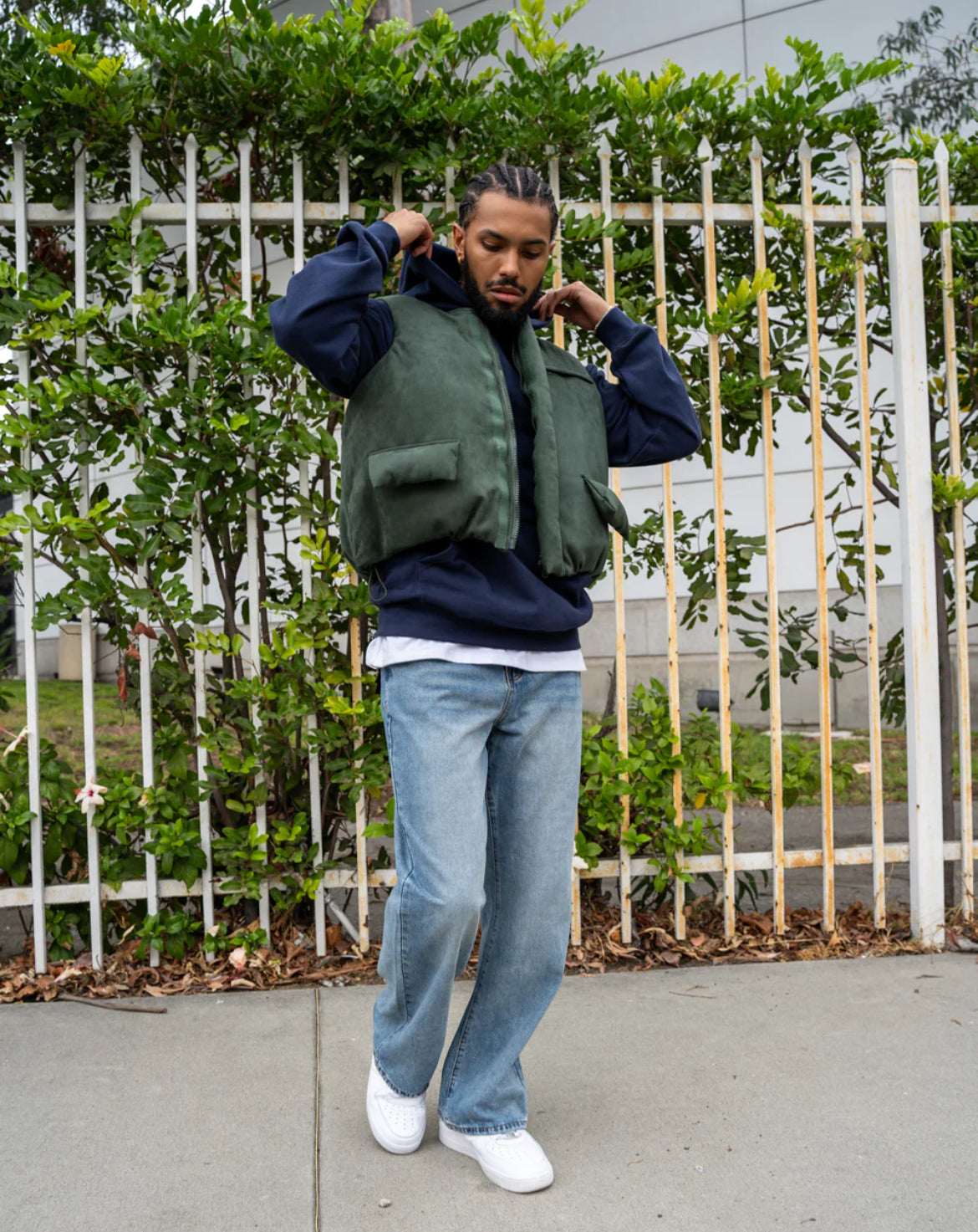 EPTM (SUEDE BUBBLE VEST) [HUNTER GREEN]