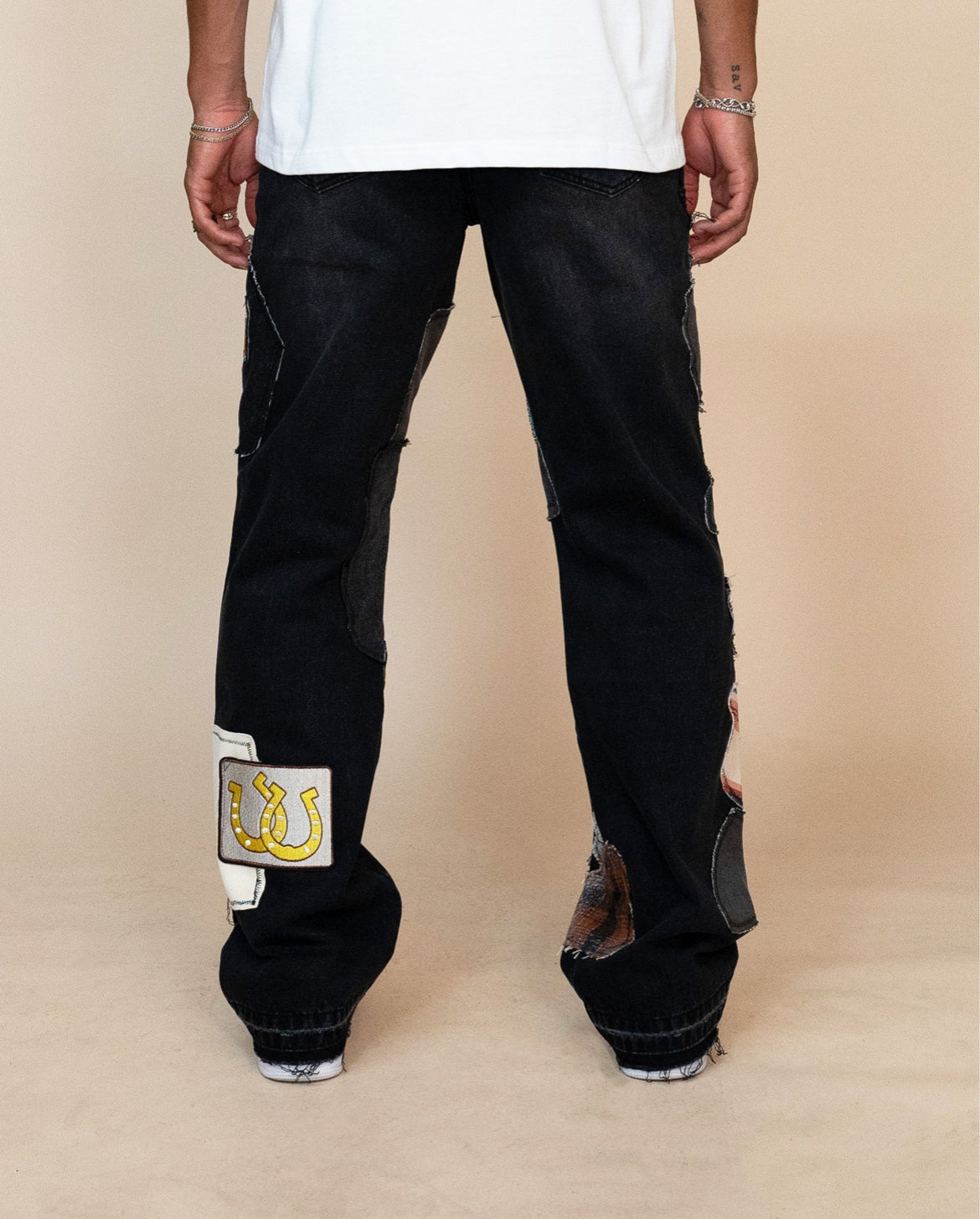 EPTM (PATCHWORK JEANS)BLACK