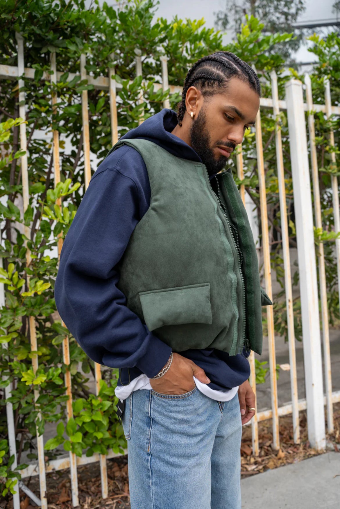 EPTM (SUEDE BUBBLE VEST) [HUNTER GREEN]