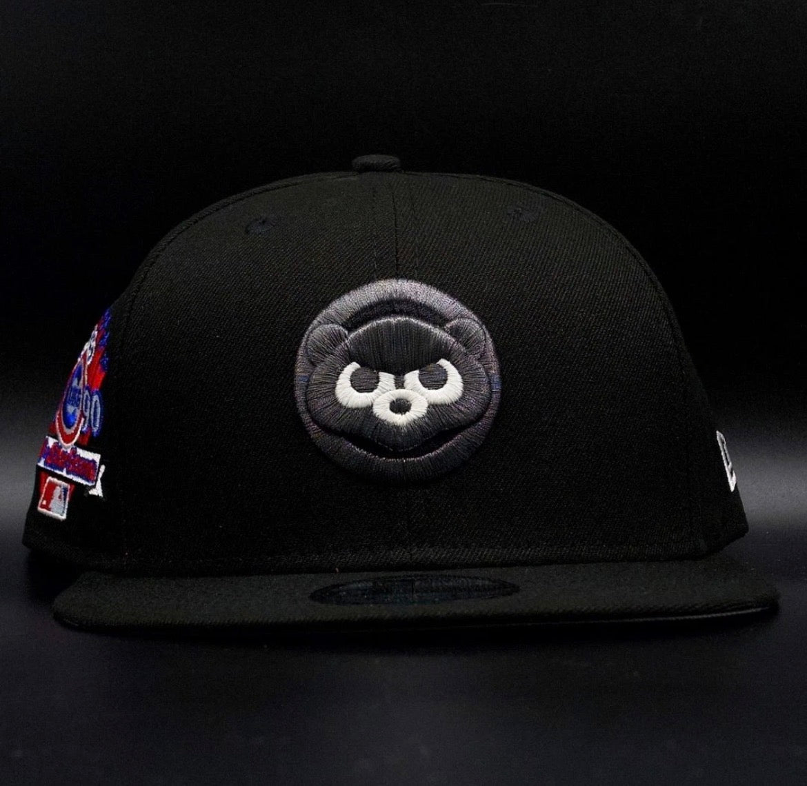 Chicago Cubs Black Bear Face Logo 1990 All Star Game Grey Brim 9FIFTY Snapback