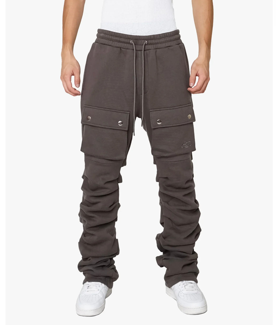 EPTM (Stacked Cargo Sweatpants- Charcoal)