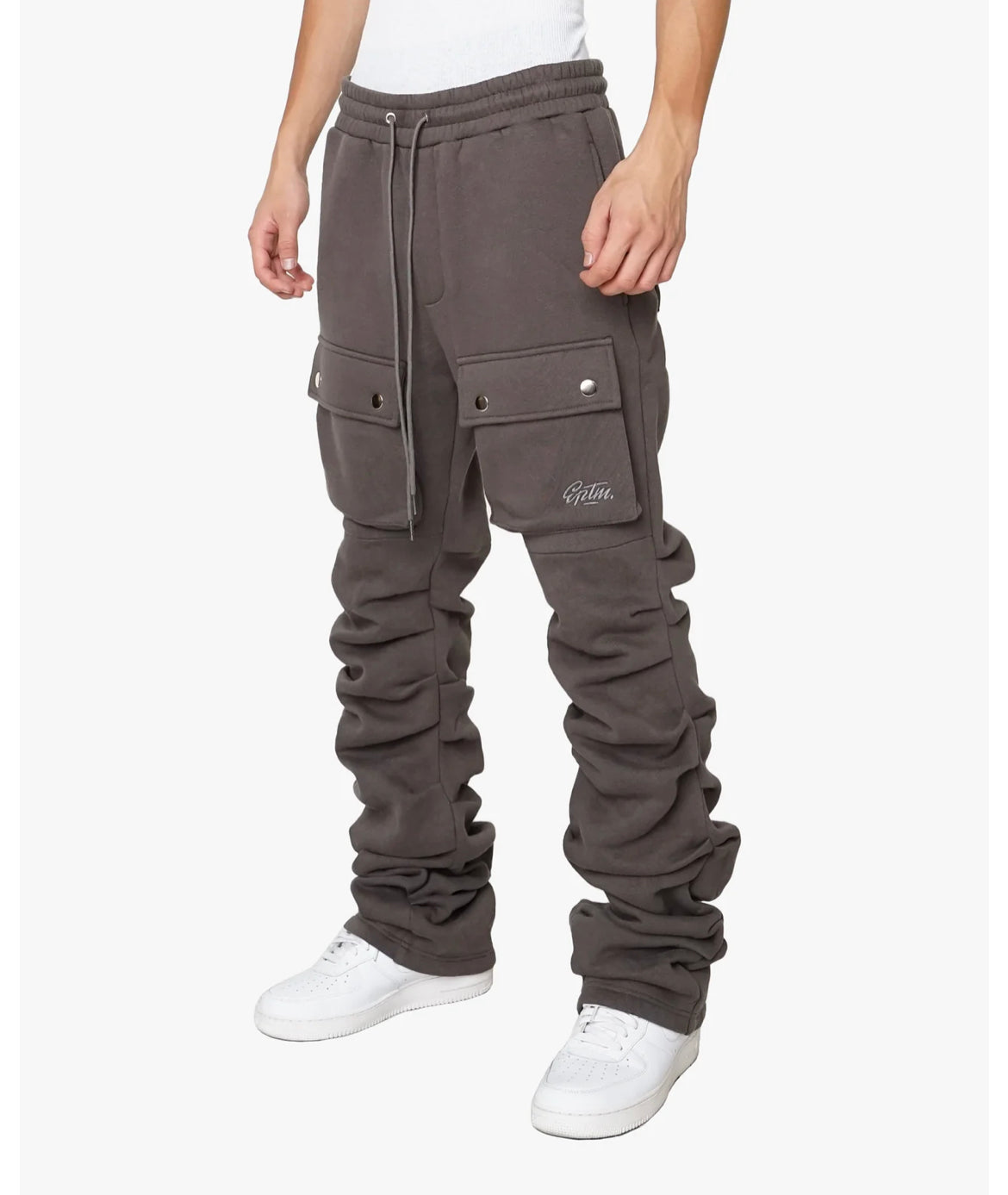 EPTM (Stacked Cargo Sweatpants- Charcoal)