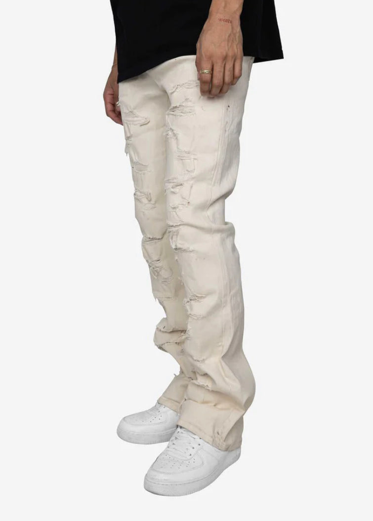 EPTM (KENNY FLARE JEANS-CREAM