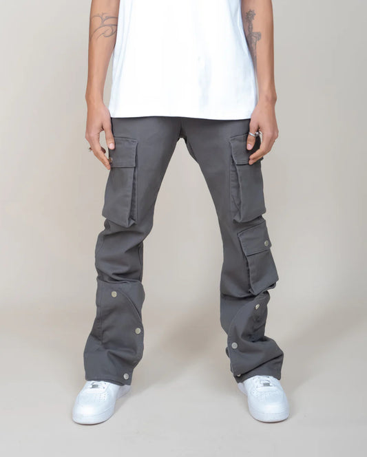 EPTM (CLEAN POCKET FLARE PANTS- GREY)