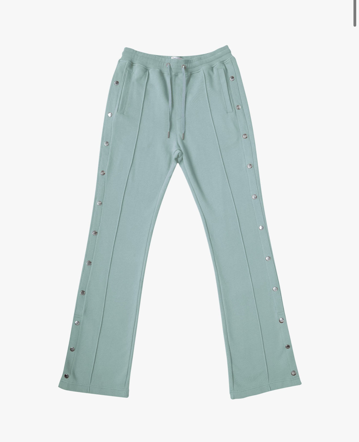 EPTM (French Terry Snap Flared Pants) sage