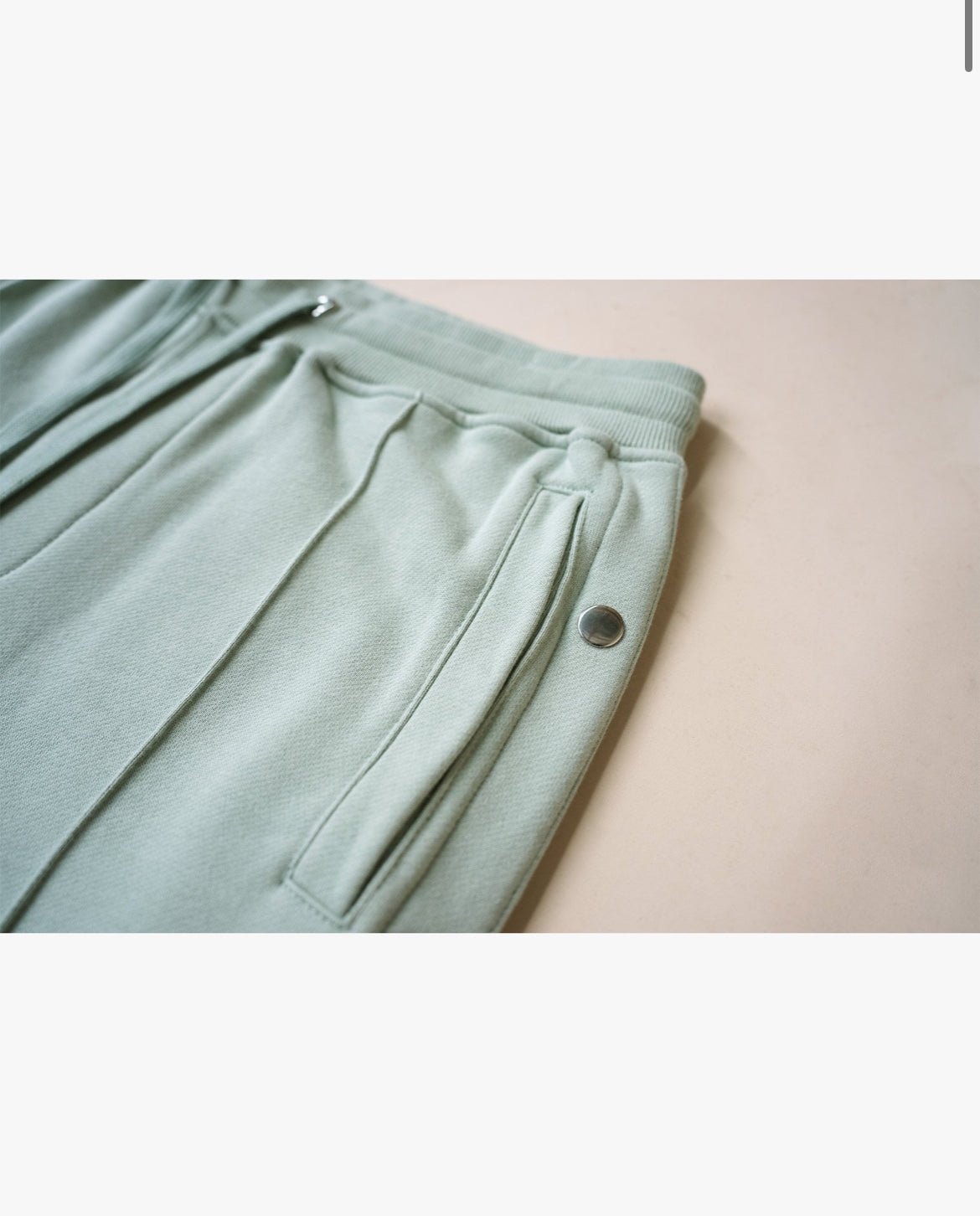 EPTM (French Terry Snap Flared Pants) sage