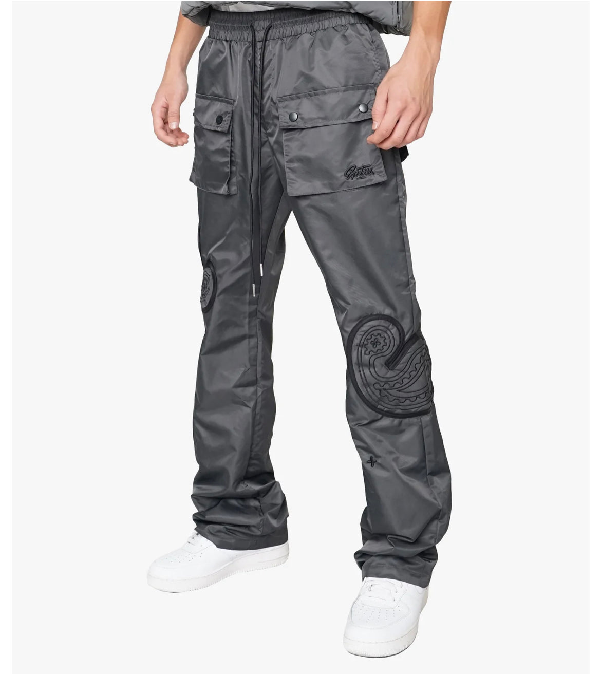 EPTM (PUFFER PAISLEY PANTS-CHARCOAL)