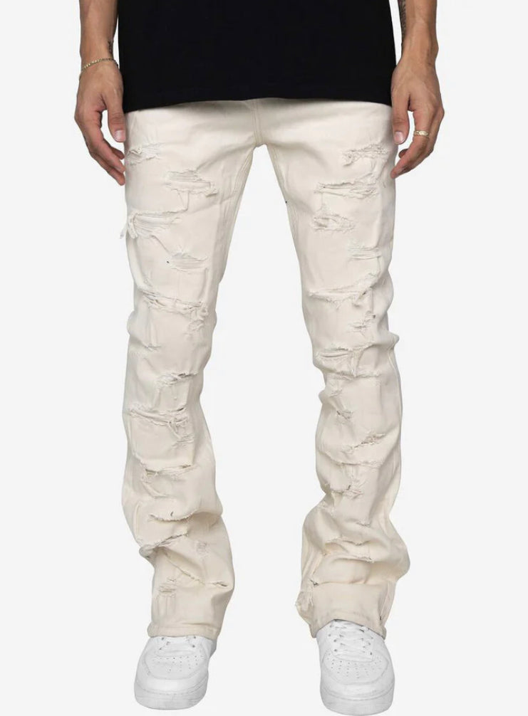 EPTM (KENNY FLARE JEANS-CREAM