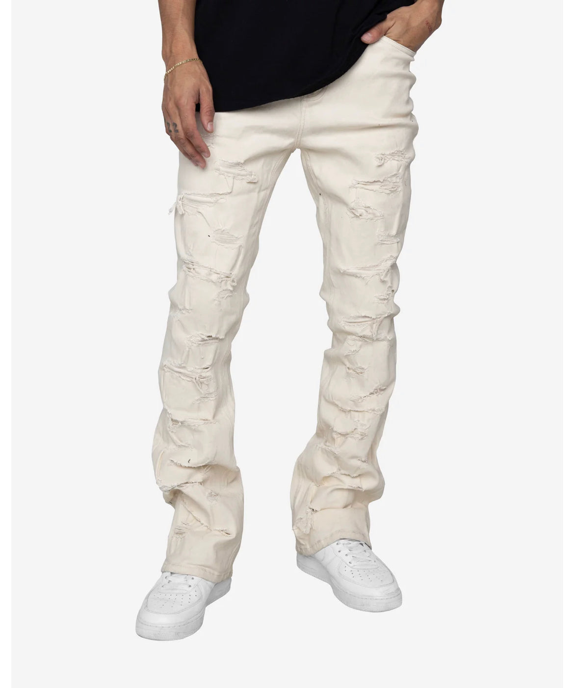 EPTM (KENNY FLARE JEANS-CREAM