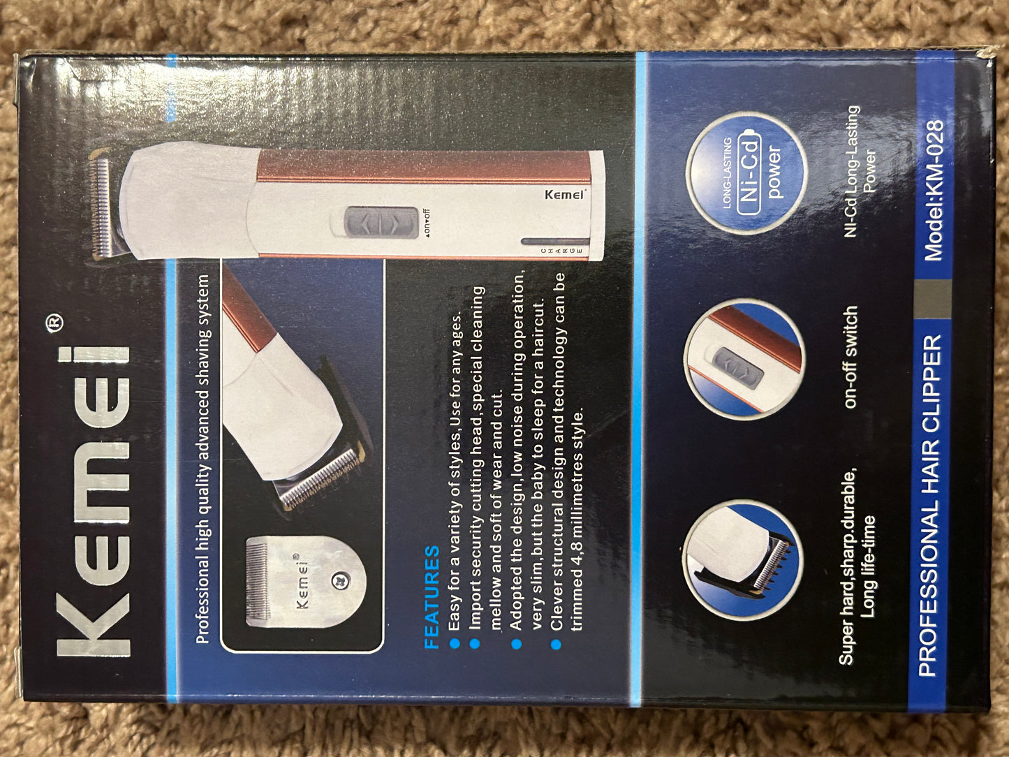 KEMEI PROFESSIONAL HAIR CLIPPER KM-028