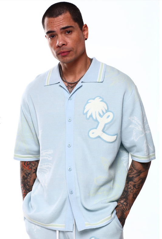 Smoke Rise (varsity jacquard knit resort shirt)