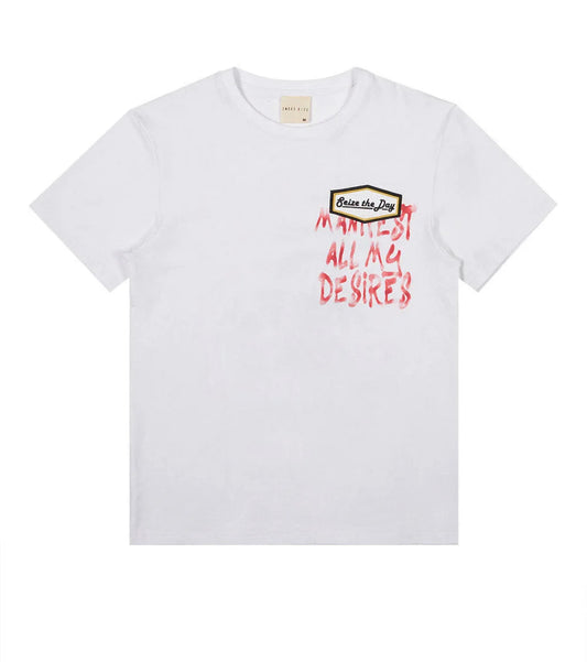 Smoke Rise embroidered and patched t-shirt