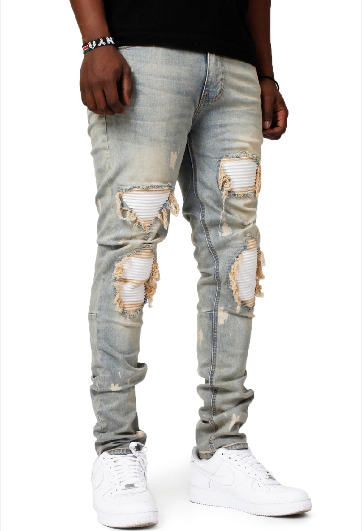 KDNK (smocking patched jeans)30-38