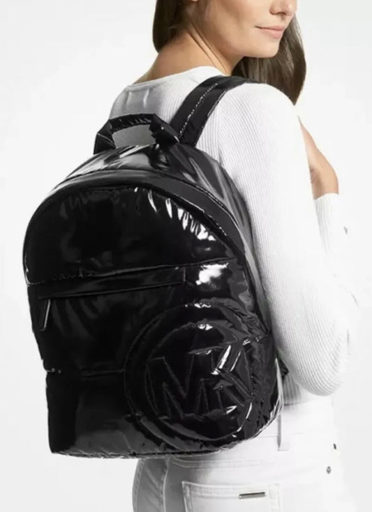 Michael Kors (Rae Medium Quilted Shiny Nylon Backpack Bag)