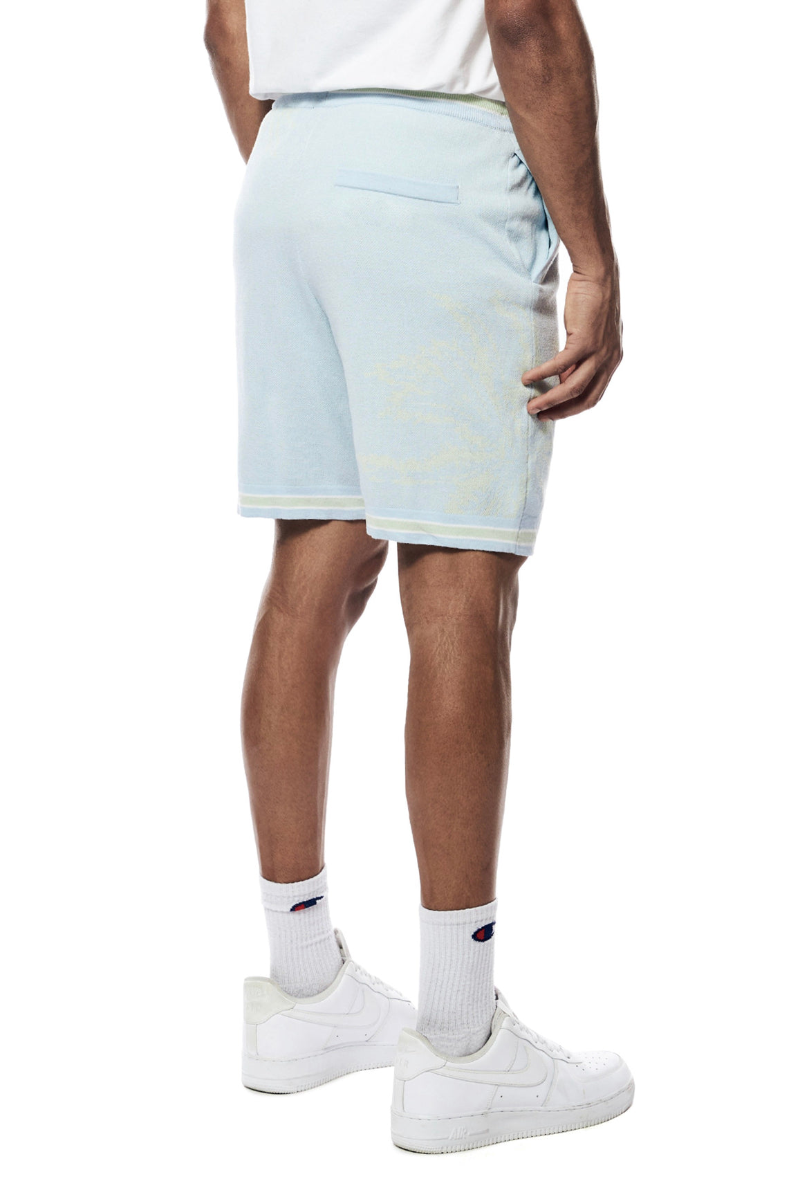 Smoke Rise (varsity jacquard knit shorts)